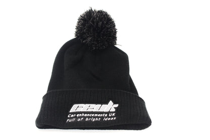 Official CEUK Winter Bobble Hat – Black Wool with Embroidered Logo | Optional Air Freshener