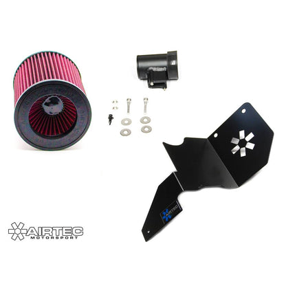 AIRTEC Stage 2 (Stage II) Cold Air Intake Induction Kit for Ford Fiesta Mk7 1.0 EcoBoost 100/125/140PS - Performance Open Cone Filter with Heat Shield - Turbo Intake System High-Flow MAF Housing - Fits 2012-2017 Fiesta 1.0 Turbo