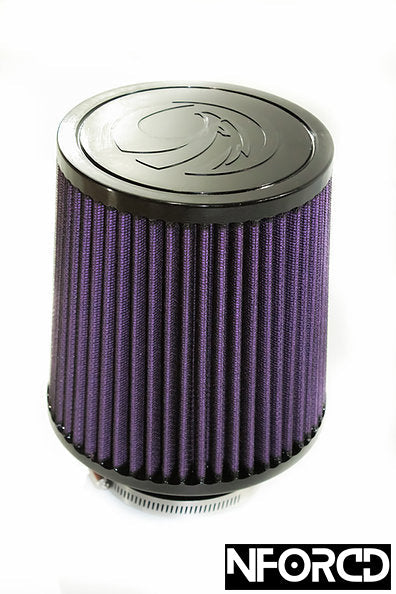 BMW M3/M4 F80 F82 (F8X) S55 Twin-Turbo Cold Air Intake & Induction Kit / Intake System - Aluminium Crackle-Black Induction Pipes with Osprey High-Flow Washable Cone Filters | Performance Air Filter Upgrade