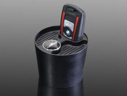 AC Schnitzer Key Fob Holder & Cup Holder Insert for BMW X3 G01 - Centre Console Key Tray/Cradle, Anti-Rattle OEM-Look Black Anodised Aluminium, Comfort Access Remote Dock, Keyless Entry/Start
