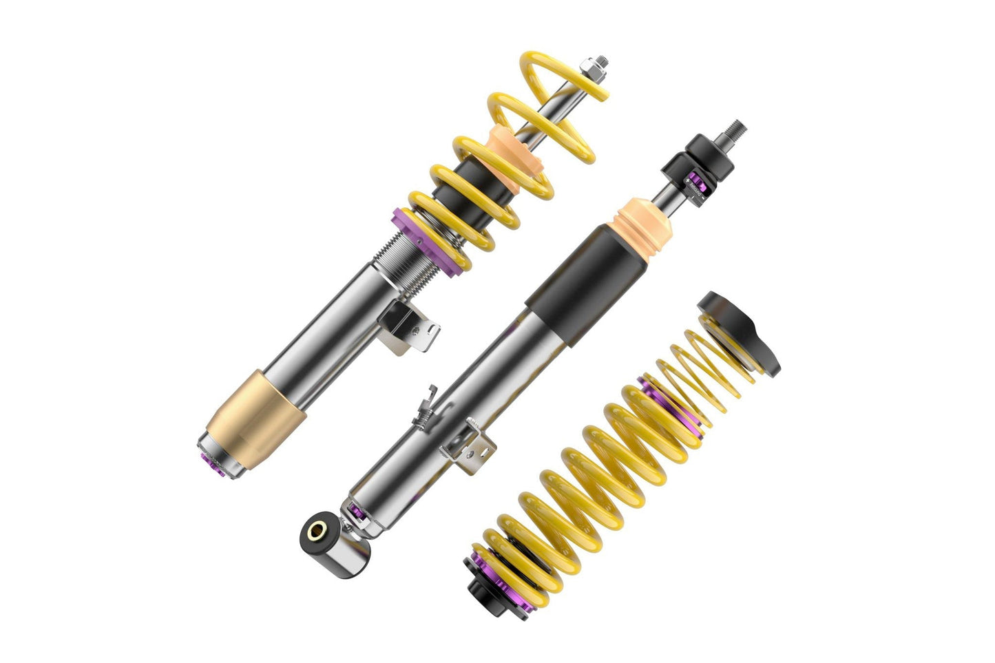 KW V3 Coilovers Inox-Line Stainless Steel Height Adjustable Suspension Kit for BMW G87 M2, G80 M3 Competition, G82 M4 Competition Coupe  Independent Rebound & Compression Damping  Road & Track