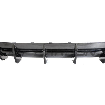 Audi RS6/RS7 C8 Rear Diffuser / Valance / Apron – Pre-Preg Dry Carbon Fibre (Fiber) Rear Bumper Insert Splitter/Skirt by CT Design (2021+ RS6 Avant & RS7 Sportback)