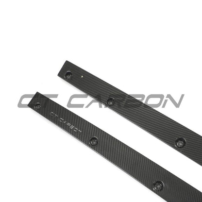 Audi RS6 C8 Avant (Estate) / RS7 C8 Sportback Carbon Fibre Side Skirts, Side Skirt Extensions, Sill & Rocker Panel Extensions, Side Blades – Pre-Preg Carbon 2019+ – CT Design