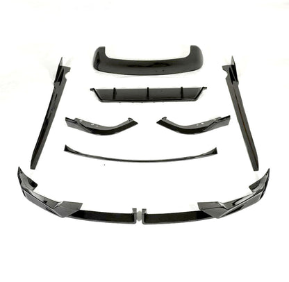 BMW X5 (G05) LCI Facelift 2023-2025 High Gloss Piano Black Complete Body Kit | OEM+ Aero/Shadowline Styling Pack: Front Lip Splitter, Side Skirt Extensions, Rear Diffuser Valance, Roof/Tailgate Spoiler