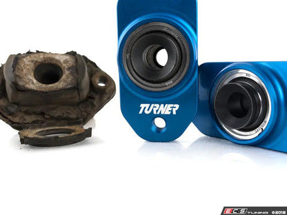 Turner Motorsport Lower Rear Shock/Strut Mounts – Spherical Bearing Monoball Pillowball – Pair – BMW 3 Series E90/E91/E92/E93 & 1 Series E82/E88 (Non-M, Stud-Style) – Rear Damper Bush Upgrade 128i 135i 325i 328i 330i 335i 335d