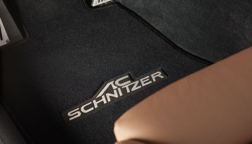 AC Schnitzer Luxury Velour Carpet Floor Mats for BMW 7 Series F01 F02 Saloon/Sedan (2008-2015) RHD - Tailored Black Car Mats/Overmats, Custom Fit Front & Rear Set, SWB & LWB - UK Right-Hand Drive