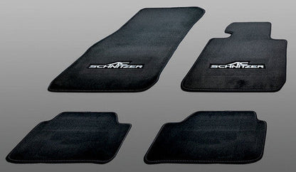 AC Schnitzer Velour Carpet Floor Mats for BMW 7 Series F01/F02 LWB Long Wheel Base RHD (2008–2015) – Tailored Fit Deep Black Plush Car Mats, Extended Wheelbase Limousine, Front & Rear Set, OEM-Style Embroidered, UK Right-Hand Drive