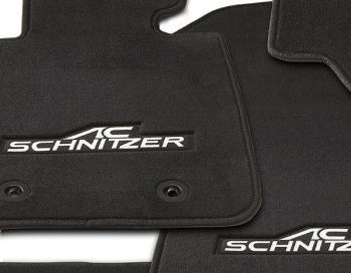 AC Schnitzer Velour Carpet Floor Mats for BMW M6 F12 F13 RHD Right-Hand Drive - Black Luxury Car Mats UK, Embroidered Logo, Custom OEM-Style Fit for M6 Coupe & Convertible