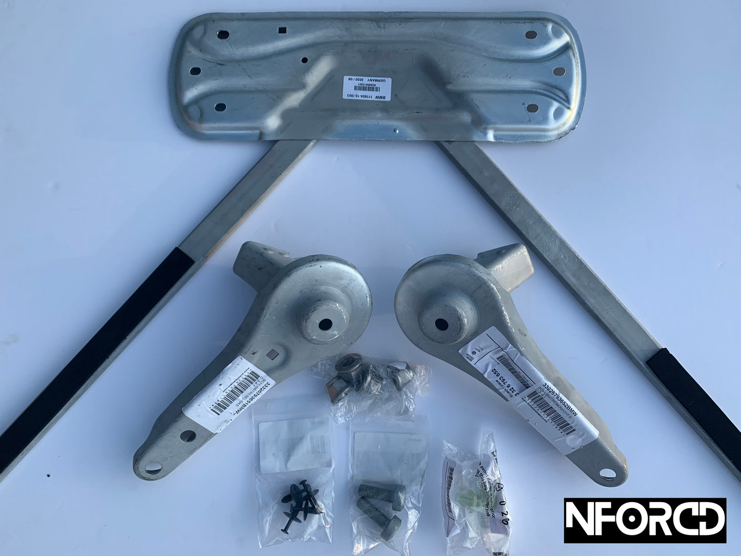 Genuine BMW F20 F21 F22 Lower Chassis Brace / Underbody Cross Brace – OEM Front Subframe/Crossmember Reinforcement for 1 Series & 2 Series (M135i M140i M235i M240i 116i 118i 120i 118d 120d 125d) – Underfloor Bracing Upgrade