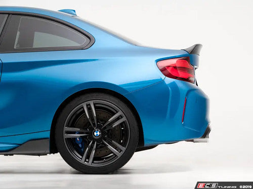 Turner Motorsport Carbon Fibre/Carbon Fiber High Kick Ducktail Boot/Trunk Lip Spoiler for BMW F22 2 Series Coupe 228i 230i M235i M240i & F87 M2/M2 Competition - Gloss 2x2 Twill Pre-Preg Rear Decklid Wing OEM+