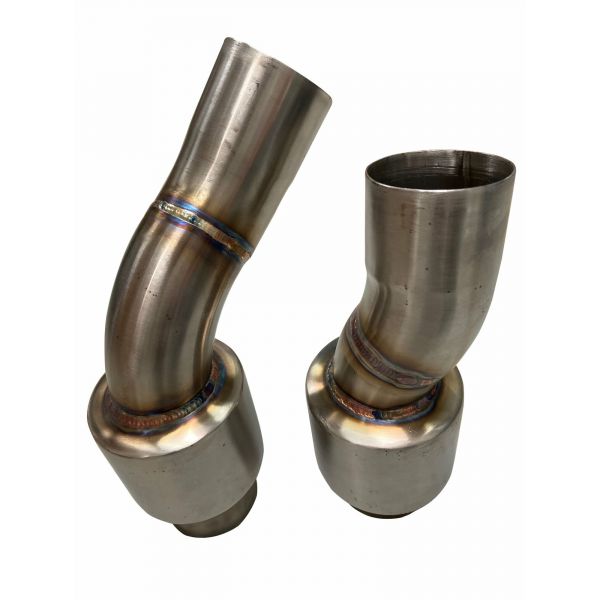 Active Autowerke BMW M2 Competition F87 LCI (2018+) S55 Equal Length Mid Pipe Exhaust Resonator Pipes | 11-077