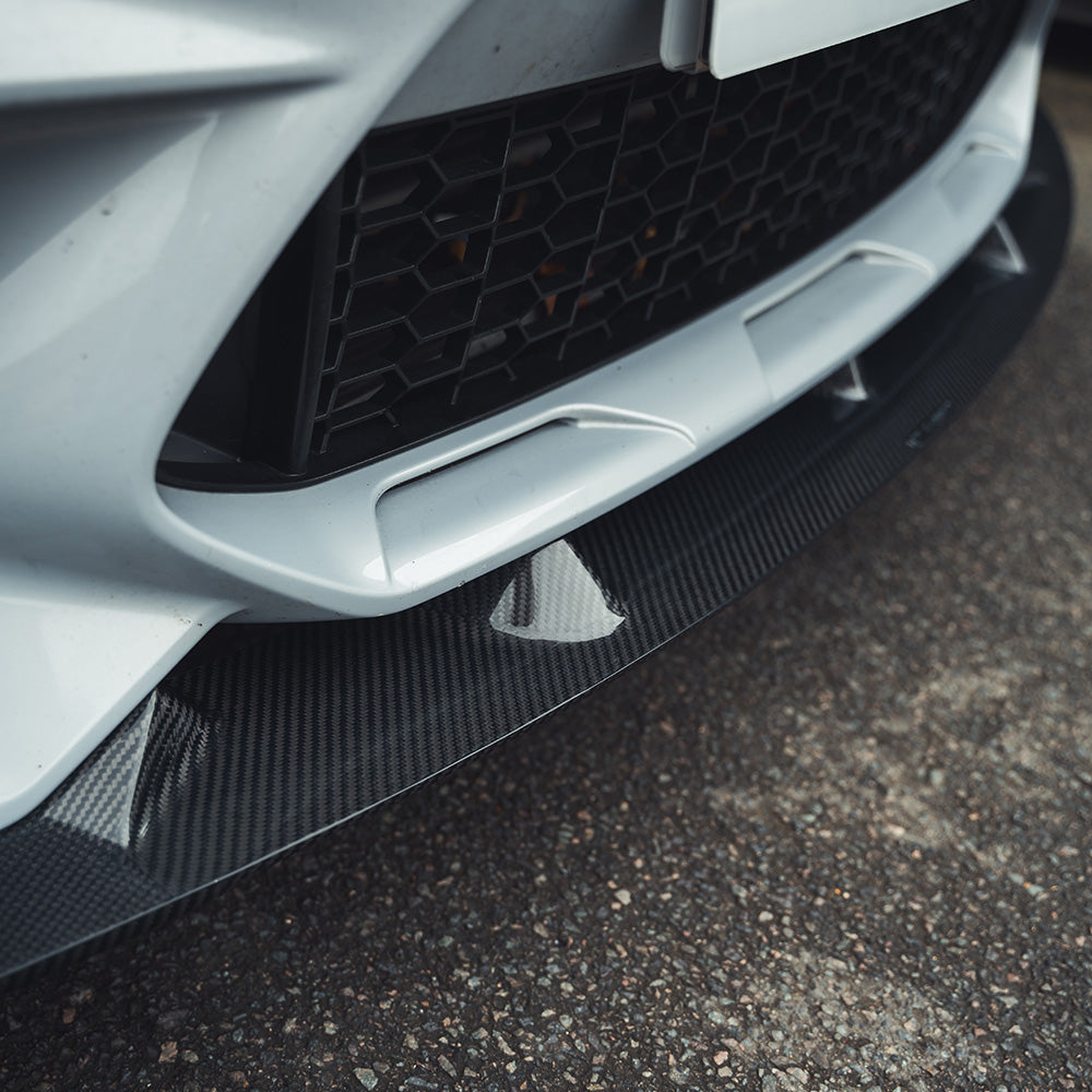 BMW M2C / M2 Competition F87 Front Lip Spoiler/Splitter - Real Carbon Fibre 3D Style by CT Carbon - Front Bumper Lip, Chin Spoiler, Aero Lip, Front Valance Extension (2018+)