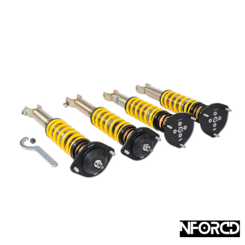 ST XTA Coilover Suspension for VW Volkswagen Golf R Mk7/MK7.5 (7R AU) 2013+ MQB – Height & Rebound Adjustable, Camber Plate Top Mounts – KW Engineered Performance – 55mm Strut – Fast Road/Track Lowering Kit Hatchback