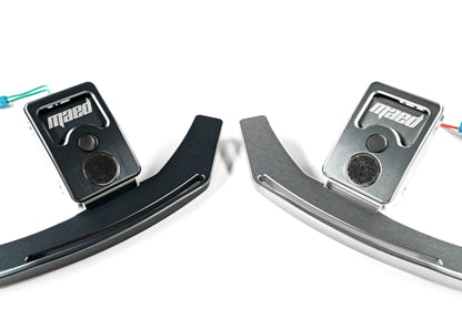 MAED Magnetic Paddle Shifters for BMW F-Series & G-Series - CNC Billet Aluminium Gear Selector/Steering Wheel Shift Paddles, OEM Direct Replacement Upgrade, Paddle Shifter Kit - Brushed Titanium or Dark Anthracite