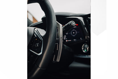 MAED Magnetic Paddle Shifters for Chevrolet Corvette C8 Stingray - CNC Billet Aluminium Gear Paddles, Anodised, Clicky Magnet Detent, Direct-Fit Steering Wheel Shift Levers/Blades, Plug-and-Play Replacement Performance Upgrade UK