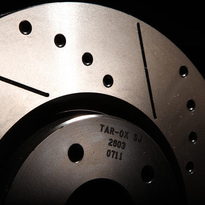 TAROX Rear Brake Discs for BMW M3 E90 Saloon/Sedan (S65) - Performance Uprated Rotors, Drilled & Grooved or Plain (F2000/Sport Japan/ZERO) - Direct Bolt-On OEM-Size Pair, CNC Billet, Made in Italy - Track Day / Fast Road Upgrade