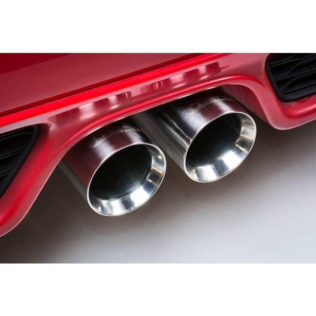 Mini Cooper S F56 (2014-2021) / JCW Mk3 3" Cat Back (Catback) Stainless Exhaust - Cobra Sport Performance Rear System, Resonated or Non-Resonated/Resonator Delete, 3.5" Black/Carbon Tips, T304 TIG Welded, Mandrel Bent, UK Made