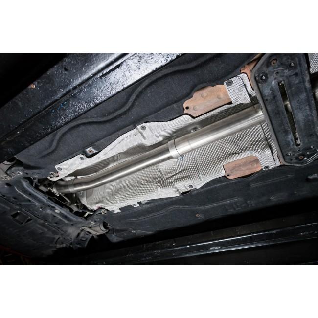 Mini Cooper S / JCW F56 LCI (Mk3) 3" Cat-Back/Catback Performance Exhaust System - T304 Stainless, UK Made, 76mm - Resonated or Non-Resonated - Replaces Mid Pipe & Back Box/Muffler - 3.5" Black Ceramic or Carbon Tips (2018+)