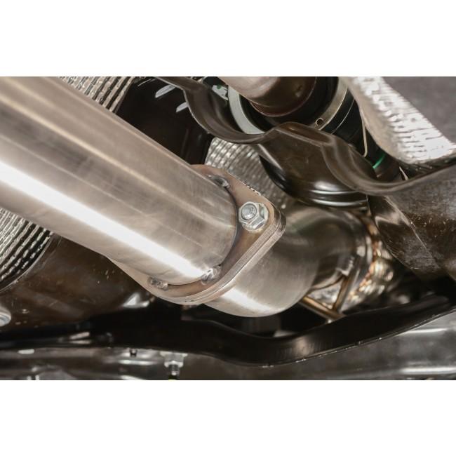 Ford Focus RS Mk3 2.3 EcoBoost (2016-2018) Turbo-Back / Cat-Back Exhaust System – 3" 76mm T304 Stainless Steel, Valved or Non-Valved, Resonated or Non-Resonated, Sports Cat or De