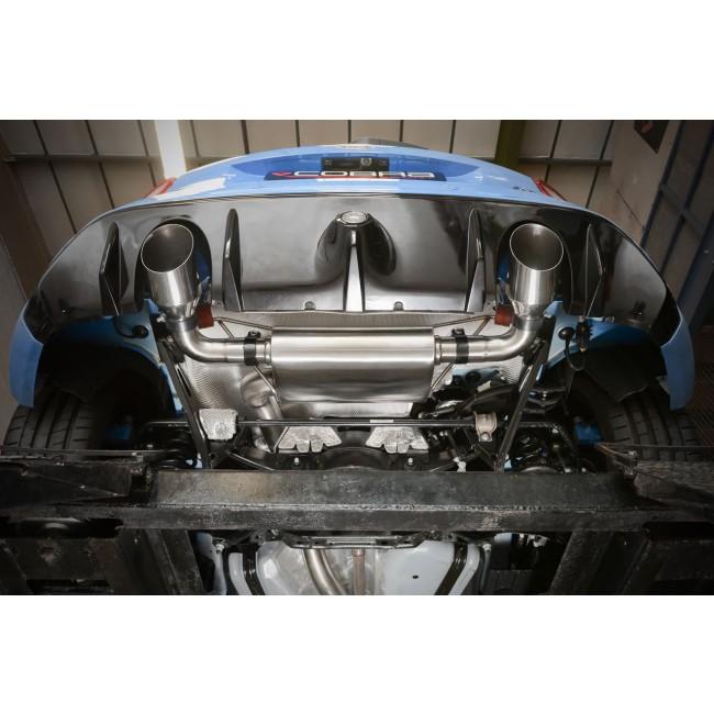 Ford Focus RS Mk3 2.3 EcoBoost (2016-2018) Turbo-Back / Cat-Back Exhaust System – 3" 76mm T304 Stainless Steel, Valved or Non-Valved, Resonated or Non-Resonated, Sports Cat or De