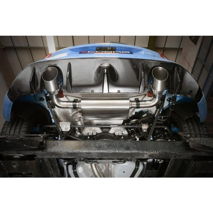 Ford Focus RS Mk3 2.3 EcoBoost (2016-2018) Turbo-Back / Cat-Back Exhaust System – 3" 76mm T304 Stainless Steel, Valved or Non-Valved, Resonated or Non-Resonated, Sports Cat or De