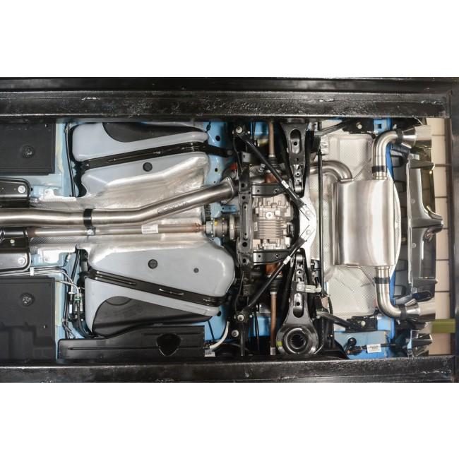 Ford Focus RS Mk3 2.3 EcoBoost (2016-2018) Turbo-Back / Cat-Back Exhaust System – 3" 76mm T304 Stainless Steel, Valved or Non-Valved, Resonated or Non-Resonated, Sports Cat or De
