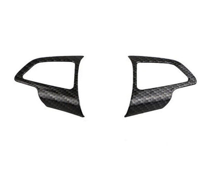 MK3.5 Focus - Carbon Fibre Look Steering Wheel Trim Surrounds (Facelift Only)
