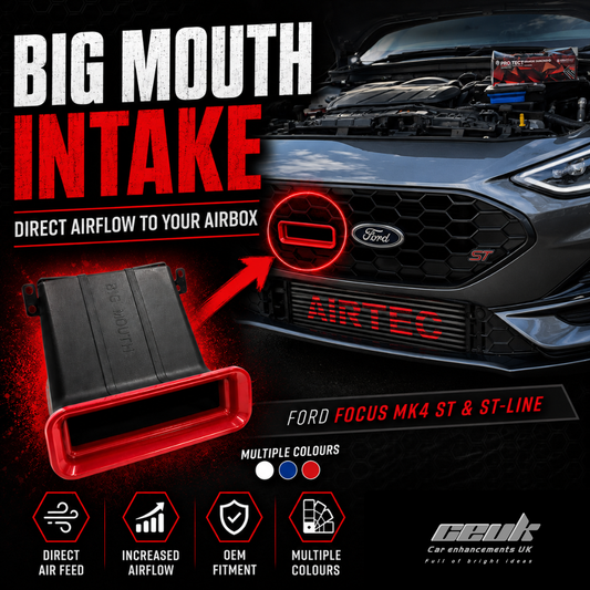 Car Enhancements UK Wide Mouth / Snorkel - MK4 / 4.5 Ford Focus (Multiple Colour Options)