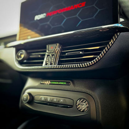 Carbon Fibre Look Air Vent Trim for MK4 / MK4.5 Focus - Sync 4 Models Only | CEUK