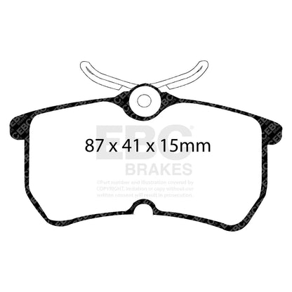 EBC Yellowstuff Brake Pad 4000 Series Sport Set - MK6 ST150 rear