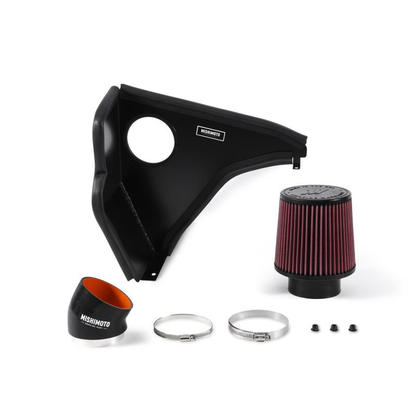 Mishimoto Induction Kit / Cold Air Intake CAI for BMW E46 330i 330ci 330xi 3.0 M54 (2001-2006) - Performance Airbox Delete with Heat Shield Cone Filter - Black - MMAI-E46-01BK