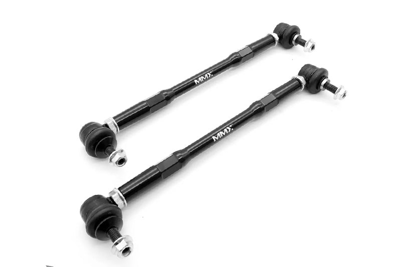 MMX Adjustable Front Drop Links for BMW G87 M2, G80/G81 M3, G82/G83 M4 (G8X) | Sway/Anti-Roll Bar End Links | Zero Preload, Teflon-Lined Joints, CNC 6061, 40mm On-Car Adjustment, Track & Road, Coilover/Lowered Compatible