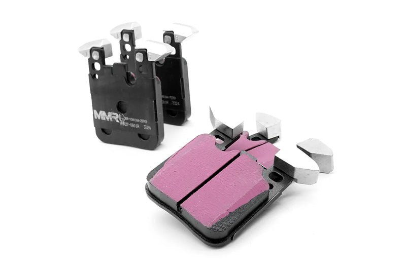 BMW M2 F87 / M3 F80 / M4 F82 (F8X) Rear Brake Pad Set – MMX RP650 Performance Fast Road & Track Day Rear Disc Pads, ECE R90 UK Street Legal, Direct-Fit OEM Replacement, High-Temp Fade Resistant