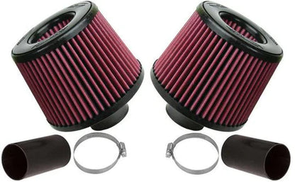 Burger Motorsports BMS N54 Twin/Dual Cone Intake DCI Induction Kit - Short Ram/Cold Air Performance Air Intake for BMW 135i 335i 535i Z4 1M | E82 E88 E90 E91 E92 E93 E60 E61 E89 | High Flow S&B Filters | N54 3.0L Twin Turbo
