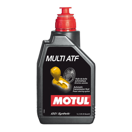 Motul Multi ATF Fully Synthetic Automatic Transmission & Power Steering Fluid 1 Litre - GM Dexron III Multi-Vehicle ATF, Universal Automatic Gearbox Oil (MOTUL44)