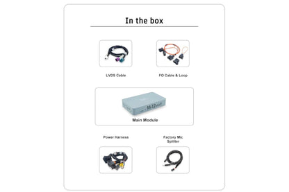 Mr12Volt P2000-CICMM BMW CIC/CIC MID MOST Bus Apple CarPlay & Android Auto Retrofit (Wireless) with OEM Mic & iDrive Control - 1 Series E8x, 3 Series E9x, 5 Series E60/E61/F10/F11,
