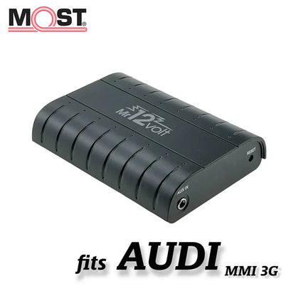 Mr12Volt P600AU3G MOST Bluetooth Music Streaming Adapter for Audi MMI 3G High/Basic/Plus | A4 A5 A6 A7 A8 Q5 Q7 | OEM Fibre Optic Retrofit with MMI & Steering Wheel Controls