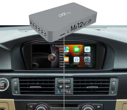 Mr12Volt P2000-CICMM BMW CIC/CIC MID MOST Bus Apple CarPlay & Android Auto Retrofit (Wireless) with OEM Mic & iDrive Control - 1 Series E8x, 3 Series E9x, 5 Series E60/E61/F10/F11,