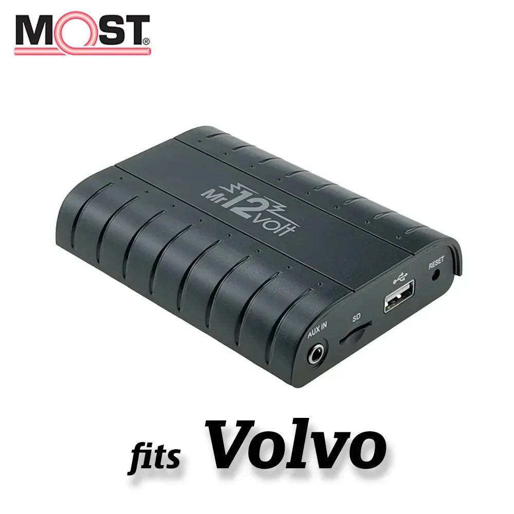 Mr12Volt P600 Volvo MOST Bluetooth Adapter  C30 C70 S40 V50 S80 V70 XC70 XC90  OEM Integration for A2DP Music Streaming & Handsfree Calls, USB/microSD/AUX  CD Changer Emulator