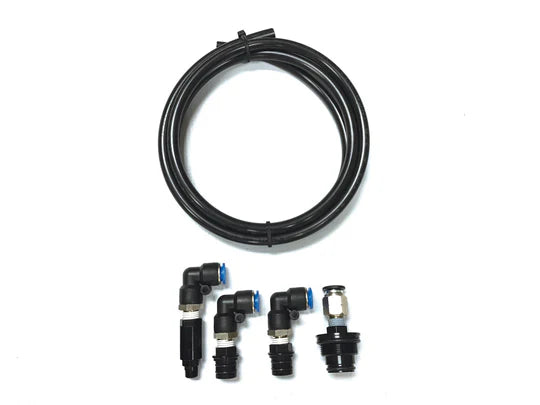 Burger Motorsports BMS N54 Oil Catch Can Kit - Vacuum Side PCV/Crankcase Breather Oil/Vapor Separator for BMW 1M, 135i, 335i, 535i (E82 E88 E90 E91 E92 E93 E60 E61) Dual-Baffled, Plug-and-Play, Check Valve - BMS157