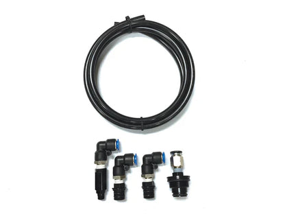 Burger Motorsports BMS N54 Oil Catch Can Kit - Vacuum Side PCV/Crankcase Breather Oil/Vapor Separator for BMW 1M, 135i, 335i, 535i (E82 E88 E90 E91 E92 E93 E60 E61) Dual-Baffled, Plug-and-Play, Check Valve - BMS157