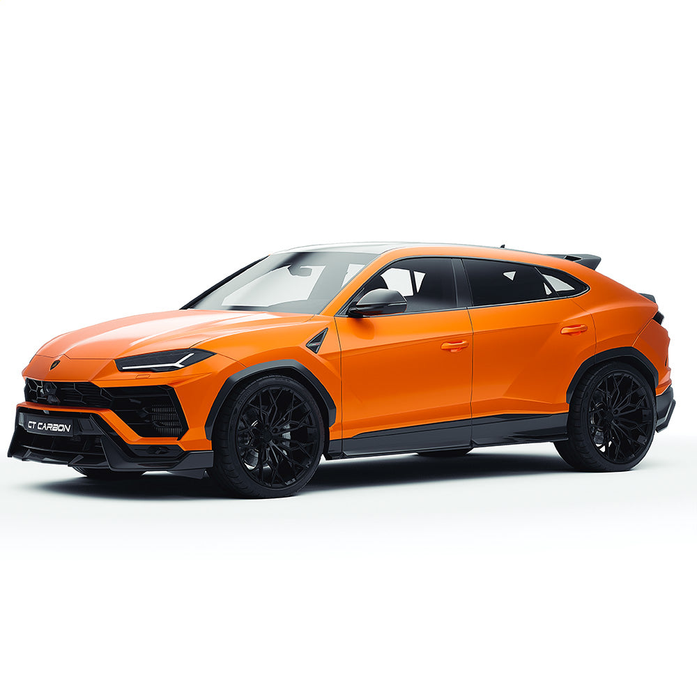 Lamborghini Urus 2018+ Dry Carbon Fibre/Fiber Body Kit – CT Design V2 Aero Kit: Front Lip, Side Skirts, Rear Diffuser, Tailgate Spoiler, Roof Wing | Aftermarket Styling for Urus S & Performante