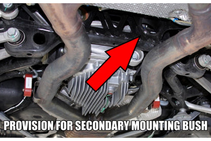 Powerflex Dual-Mount Rear Diff Brace / Differential Support Bracket for BMW F8x M2 M3 M4 (F80 F82 F83 F87) – Twin Bolt Rear Diff Mount Upgrade, Anti Wheel Hop, Billet CNC 6082 Aluminium Satin Black – Replaces BMW 33172284775 Subframe Reinforcement