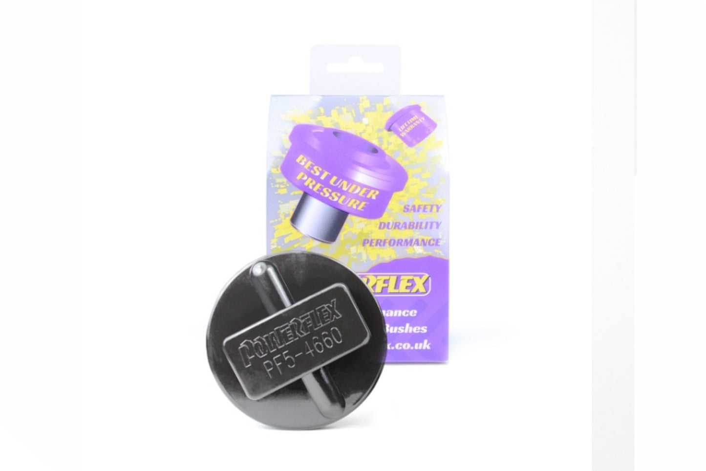 Powerflex PF5-4660 80mm Jack Pad/Lifting Puck for BMW, MINI, Rolls-Royce & Toyota GR Supra (A90/A91) - PU Lift Pad, Jacking Block & Floor/Trolley Jack Adapter/Adaptor - Fits OEM Rectangular Jacking Points - Jack Point Insert - Jack Saddle Puck