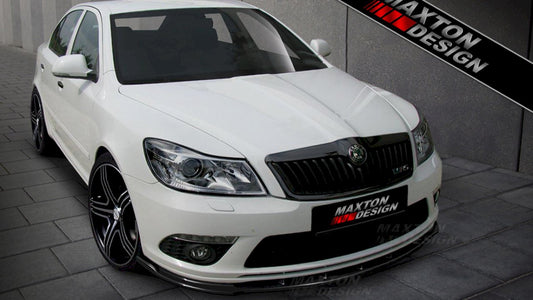 Maxton Design - FRONT SPLITTER V.1 SKODA OCTAVIA MK2 VRS FACELIFT (2008-2013)