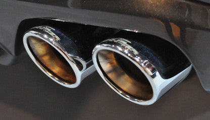 AC Schnitzer Quad Tip Sports Exhaust Rear Section for BMW 6 Series Gran Coupe (F06) 640i petrol - 90mm Chrome Tailpipes | Back Box / Rear Silencer / Quad Exit Muffler | Performance Exhaust Upgrade