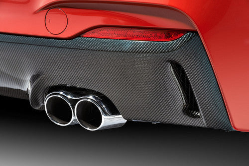 AC Schnitzer Quad Exit Axle-Back Performance Exhaust Rear Silencer/Back Box with Evo Tailpipes for BMW 2 Series M235i (F22) – Valved Stainless Steel Sports Muffler, Quad Tailpipe Conversion, Without Sound Tube