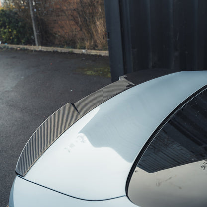 BMW M4 G82 & 4 Series G22 Coupe Carbon Fibre/Fiber Rear Lip Spoiler/Boot Lip | Boot Lid/Trunk Ducktail Wing/Tail Spoiler | Gloss Pre-Preg OEM+ Fit | CT Design (2020+)