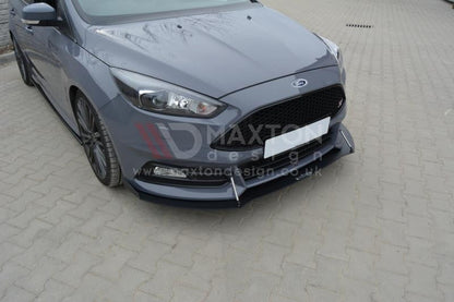 Maxton Design - FRONT RACING SPLITTER V.2 FORD FOCUS 3 ST (FACELIFT)