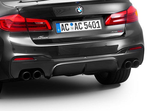Genuine AC Schnitzer Rear Diffuser / Rear Valance Insert for BMW 5 Series G30 G31 (2017-2023) M Sport Rear Bumper - Saloon & Touring Estate - Rear Bumper Lower Skirt/Apron Trim, Body Kit Upgrade, Paintable Primer, OEM Fit
